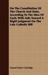 Samuel Ta Coleridge, Samuel Taylor Coleridge - On the Constitution of the Church and St
