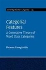 Phoevos Panagiotidis, Phoevos (University of Cyprus) Panagiotidis - Categorial Features