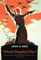 Sonya  O. Rose, Sonya O. Rose, Rose Sonya O. - Which People's War ?