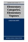Colin McLarty, McLarty Colin - Elementary categories and toposes