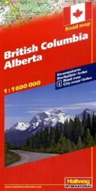 Hallwag Straßenkarten: British Columbia Alberta, 1:200 000