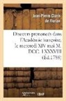 CLARIS DE FLORIAN, Claris de florian j, Claris de Florian J. P., Jean-Pierre Claris De Florian, Florian, Claris de Florian J P... - Discours prononces dans l