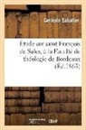 Sabatier, Germain Sabatier, SABATIER GERMAIN, Sabatier-g - Etude sur saint francois de