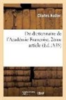 Charles Nodier, Nodier c, NODIER CHARLES - Du dictionnaire de l academie