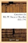 Sans Auteur, Sans Auteur, Xxx - Caracteres des rr. pp. maure et