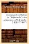 Sans Auteur, Collectif, Sans Auteur, XXX - Coutumes et institutions de l