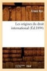 Ernest Nys, Nys e, Nys E., NYS ERNEST - Les origines du droit