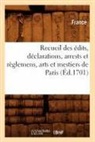 France, Adolphe Lanoë, LANOE ADOLPHE - Recueil des edits, declarations,
