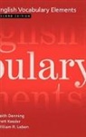 Keith Denning, Keith (Associate Professor of Linguistics Denning, Keith/ Kessler Denning, Denning Keith, Brett Kessler, Brett (Researcher in Cognitive Science Kessler... - English Vocabulary Elements