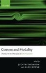 Judith Thomson, Judith Jarvis (EDT)/ Byrne Thomson, Alex Byrne, Judith Thomson - Content And Modality