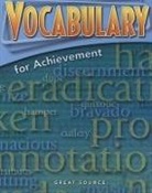 Not Available (NA), Margaret Ann Richek, Vach, Great Source - Vocabulary for Achievement