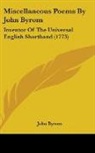 John Byrom - Miscellaneous Poems By John Byrom: Inven