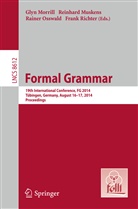 Glyn Morrill, Reinhar Muskens, Reinhard Muskens, Rainer Osswald, Rainer Osswald et al, Frank Richter - Formal Grammar