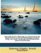 Arnold Nüscheler, Salomon Vögelin - Das Alte Zürich: Beitrage Zur Geschichte Der Stadt Zürich Und Ihrer Nachbargemeinden. Hrsg. Von Einer Vereinigung Zürcherischer Geschichtsfreunde...