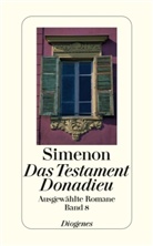 Georges Simenon - Ausgewählte Romane in 50 Bänden - Bd. 8: Das Testament Donadieu