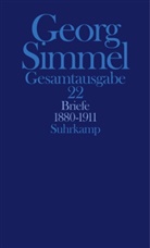 Georg Simmel, Klau Christian Köhnke, Klaus Christian Köhnke, Heinz-Jürgen Dahme, Klaus Chr. Köhnke, Klaus Christian Köhnke... - Gesamtausgabe - 22: Briefe 1880-1911