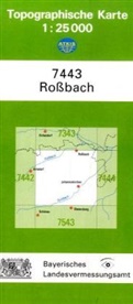 Topographische Karte Bayern Roßbach