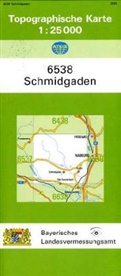 Breitband und Vermessung Landesamt für Digitalisierung, Breitband und Vermessung Landesamt für Digitalisierung - Topographische Karte Bayern Schmidgaden