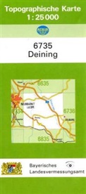 Breitband und Vermessung Landesamt für Digitalisierung, Breitband und Vermessung Landesamt für Digitalisierung - Topographische Karte Bayern Deining