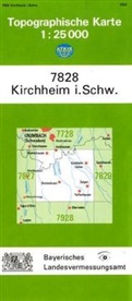 Breitband und Vermessung Landesamt für Digitalisierung, Breitband und Vermessung Landesamt für Digitalisierung - Topographische Karte Bayern Kirchheim i. Schw.