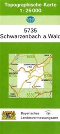 Breitband und Vermessung Landesamt für Digitalisierung, Breitband und Vermessung Landesamt für Digitalisierung - Topographische Karte Bayern Schwarzenbach a. Wald