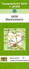 Breitband und Vermessung Landesamt für Digitalisierung, Landesam für Digitalisierung  Breitband u, Landesam für Digitalisierung Breitband un, Breitband und Vermessung Landesamt für Digitalisierung - Topographische Karte Bayern Marktredwitz