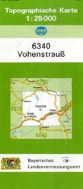 Topographische Karte Bayern Vohenstrauß