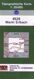 Breitband und Vermessung Landesamt für Digitalisierung, Breitband und Vermessung Landesamt für Digitalisierung - Topographische Karte Bayern Markt Erlbach