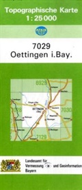 Breitband und Vermessung Landesamt für Digitalisierung, Breitband und Vermessung Landesamt für Digitalisierung - Topographische Karte Bayern Oettingen i. Bay.