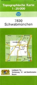 Breitband und Vermessung Landesamt für Digitalisierung, Breitband und Vermessung Landesamt für Digitalisierung - Topographische Karte Bayern Schwabmünchen