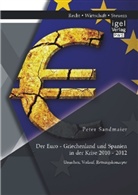 Peter Sandmaier - Der Euro - Griechenland und Spanien in der Krise 2010 - 2012: Ursachen, Verlauf, Rettungskonzepte