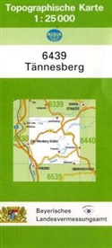 Breitband und Vermessung Landesamt für Digitalisierung, Breitband und Vermessung Landesamt für Digitalisierung - Topographische Karte Bayern Tännesberg