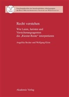 Angelik Becker, Angelika Becker, Wolfgang Klein - Recht verstehen