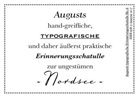 August Dreesbach Verlag - Augusts Erinnerungsschatulle Nordsee, m. 40 Beilage