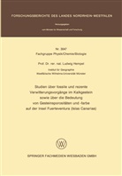 Ludwig Hempel - Studien über fossile und rezente Verwitterungsvorgänge im Kalkgestein sowie über die Bedeutung von Gesteinsporositäten und -farbe auf der Insel Fuerteventura (Islas Canarias)