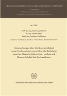 Günte Feier, Günter Feier, Burkhard Hoffmann, Paul-Augus Koch, Paul-August Koch - Untersuchungen über die Quersprödigkeit neuer Synthesefasern sowie über die Beziehung zwischen Querschnittsform bzw. -aufbau und Quersprödigkeit bei Synthesefasern