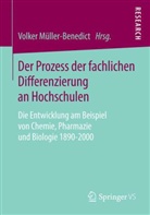 Volke Müller-Benedict, Volker Müller-Benedict - Der Prozess der fachlichen Differenzierung an Hochschulen