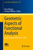 Bo'a Klartag, Bo'az Klartag, Milman, Milman, Emanuel Milman - Geometric Aspects of Functional Analysis