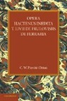C. W. Previt¿rton, C. W. Previte-Orton, C. W. Previte-Orton, C. W. Previté-Orton - Opera Hactenus Inedita T. Livii De Frulovisiis De Ferraria