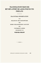 Werner Philipp - Transpirationsversuche mit Beta-RÜben im Laboratorium und Freiland