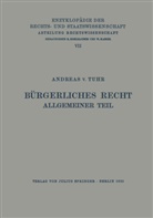 Andreas v Tuhr, Andreas v. Tuhr, Walte Kaskel, Walter Kaskel, Eduard Kohlrausch, A Spiethoff... - Bürgerliches Recht Allgemeiner Teil