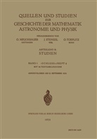 Neugebauer, O Neugebauer, O. Neugebauer, Juliu Stenzel, Julius Stenzel, Otto Toeplitz - Quellen und Studien zur Geschichte der Mathematik Astronomie und Physik