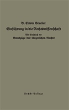 Bernhard Erwin Grueber - Einführung in die Rechtswissenschaft