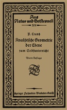 Paul Crantz - Analytische Geometrie der Ebene zum Selbstunterricht
