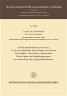 Jörg Niessen, Gerhar Zapf, Gerhard Zapf - Einfluß des Herstellungsverfahrens auf die physikalischen Eigenschaften von binären Eisen-Nickel-, Eisen-Kupfer- und ternären Eisen-Kupfer- und Nickel-Legierungen bei Anwendung des Doppelpreßverfahrens