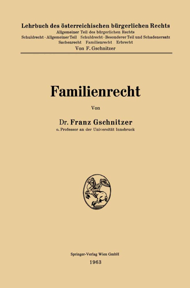 Franz Gschnitzer - Familienrecht