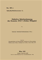 Guntram Schrutka-Rechtenstamm - Definitive Bahnbestimmung des Kometen 1932V (Peltier-Whipple)