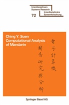 SUEN, SUEN, Ching Y. Suen - Computational Analysis of Mandarin
