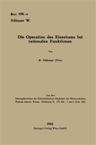 Wilfried Nöbauer - Die Operation des Einsetzens bei rationalen Funktionen