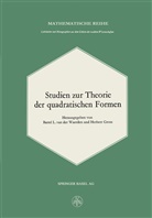 Gross, Gross, Herbert Groß, B L van de Waerden, B L Van Der Waerden, B. L. van der Waerden... - Studien zur Theorie der quadratischen Formen